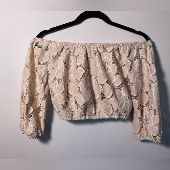 EUC - Tularosa Hadley Off Shoulder Crop Top - Size XS - Picture 4 of 6